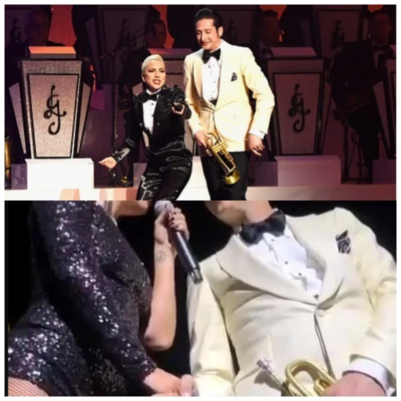 Lady Gaga Ignites Scandal: Shocks Fans with On-Stage Kiss with Married Trumpet Player!